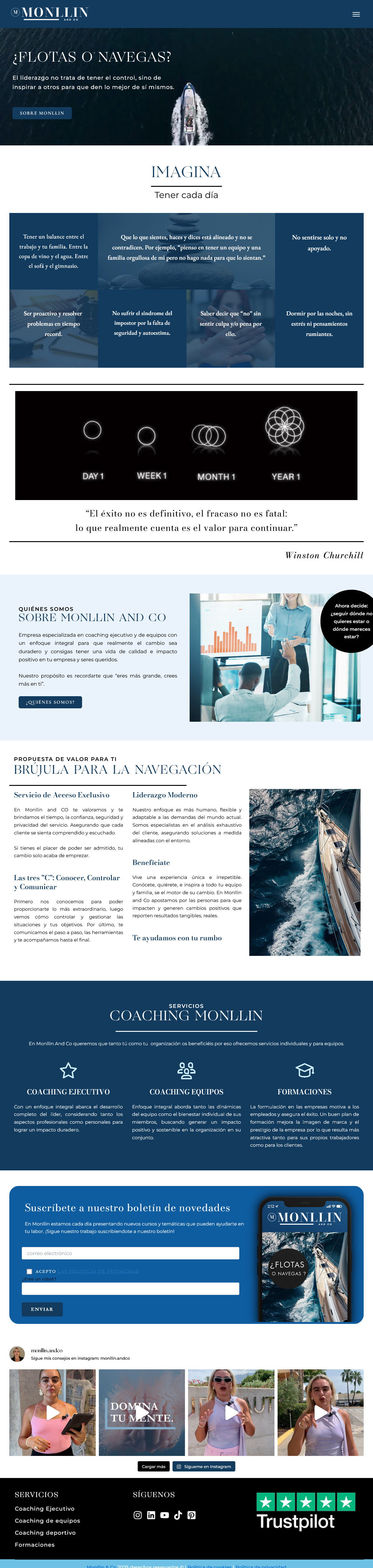 Web Corporativa Coaching Monllin