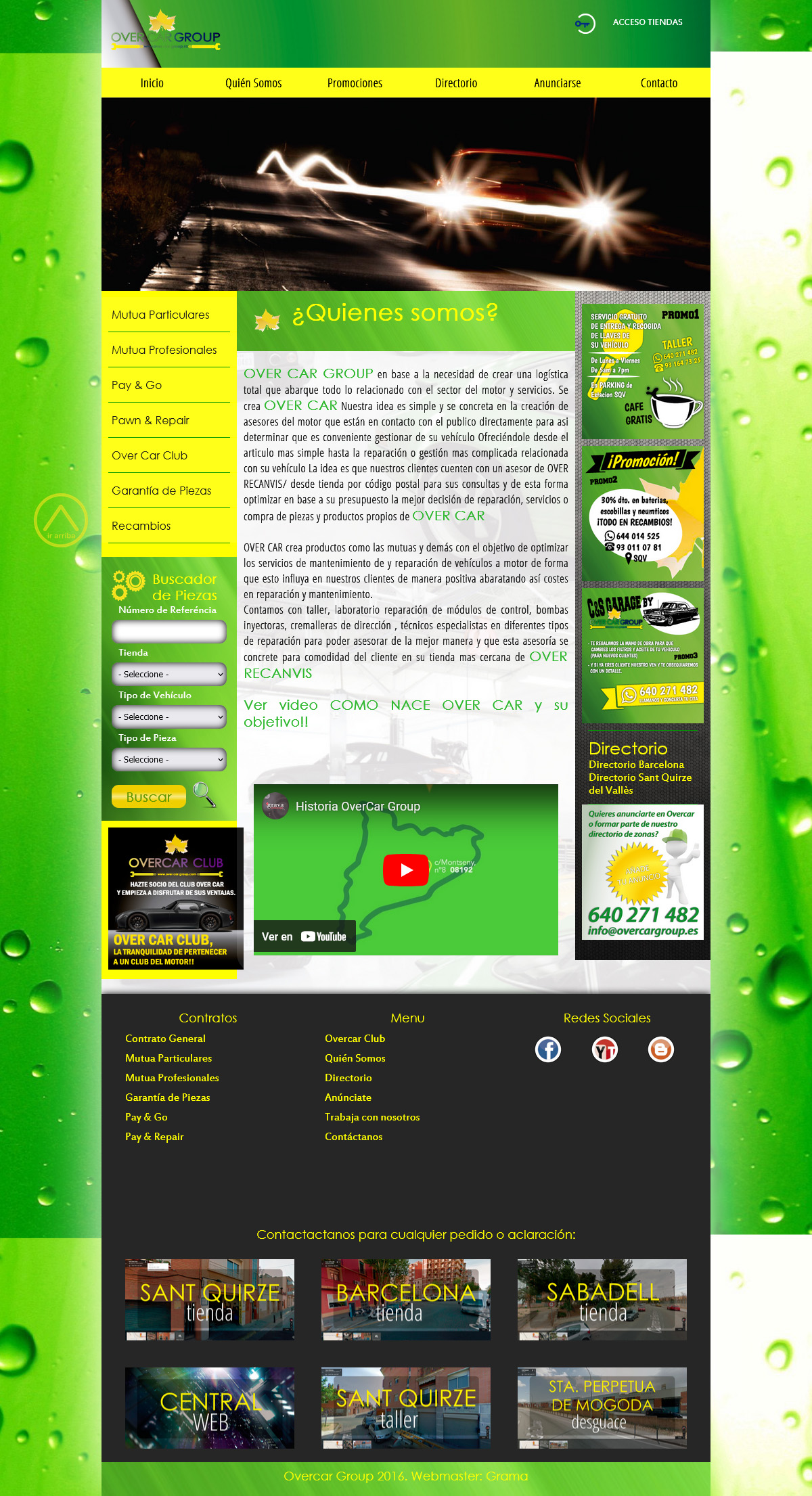 Diseño Web Granollers Taller Overcar